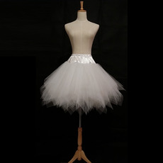 Cute White Tulle Mini Skirts/ Wedding Petticoats for Ladies/ Girls