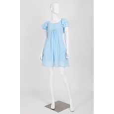 Elegant Sheath Mini Chiffon Homecoming Dresses with Short Sleeves