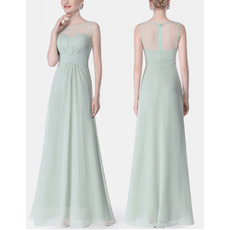 New Style Sleeveless Floor Length Chiffon Bridesmaid Dresses