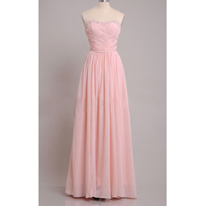 Elegance Beaded Sweetheart Chiffon Evening/ Prom Dresses with Crossover Draped Bodice
