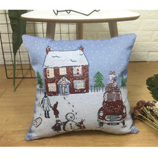 Pillowcase Snow House Decorative 18