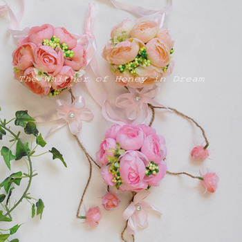 Beautiful Delicated Fantasy Pastoral Silk Flower Ball