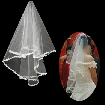 1 Layer Fingertip Length Wedding Veil