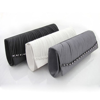 Newest Style Satin Evening Handbags/ Clutches/ Purses with Rhinestone
