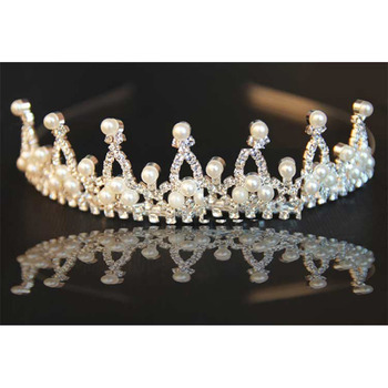 Affordable with Pearls First Communion/ Flower Girl Tiaras