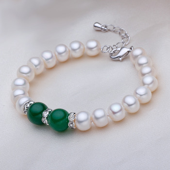 Affordable White 7.5 - 8.5mm Freshwater Off-Round Bridal Pearl Bracelet