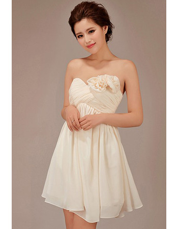 Discount Short Empire Sweetheart Chiffon Bridesmaid Dresses