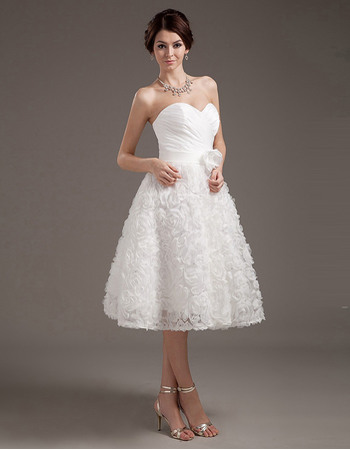 Discount Ruched Bodice Satin Reception Wedding Dresses with Floral Lace Skirt