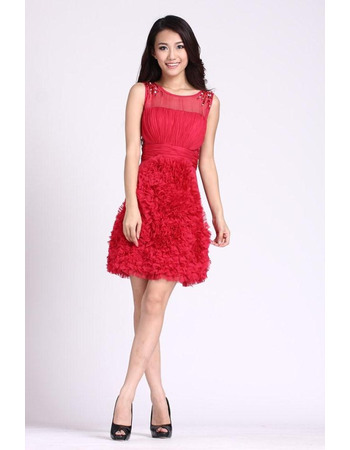 Awesome A-Line Short Chiffon Homecoming/ Party/ Cocktail Dresses