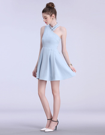 Simple Chic Asymmetric One Shoulder Short Cocktail Homecoming Dresses