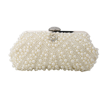 Delicate Beading White Evening Party Handbags/ Purses/ Clutches
