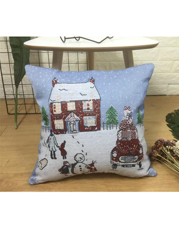 Pillowcase Snow House Decorative 18