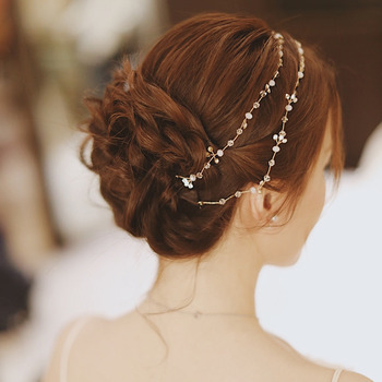 Alloy with Pearl and Rhinestone Wedding Headpieces/ Fascinators