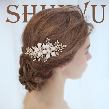 Alloy with Rhinestone Pearl Wedding Headpieces/ Fascinators for Brides