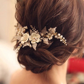 Alloy with Beads Wedding Headpieces/ Fascinators for Brides