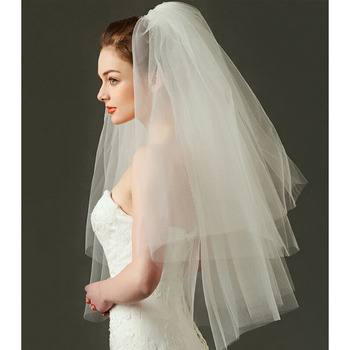 Charming 2 Layers Elbow-Length Tulle Wedding Veils