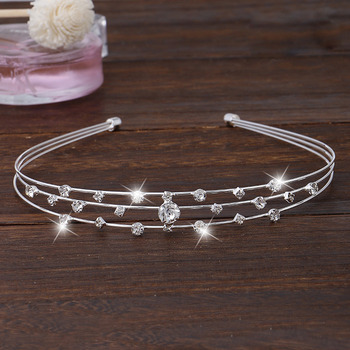 Stylish Sparkling Crystal Silver First Communion Flower Girl Tiara/ Wedding Headpiece
