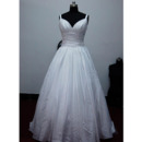 Classic A-Line Sweetheart Court train Satin Taffeta Wedding Dresses