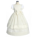 Inexpensive Pretty Ball Gown Bateau Puff Sleeves Flower Girl Dresses