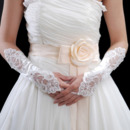 Affordable Elastic Satin Elbow Embroidery With Beadings Wedding Gloves