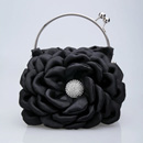 Unique Satin Evening Handbags/ Clutches/ Purses with Flower