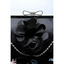 Inexpensive Satin Evening Handbags/ Clutches/ Purses with Flower