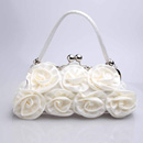 Hot-sale Satin Evening Handbags/ Clutches/ Purses with Flower