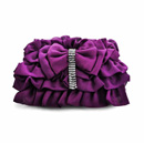 Vogue Satin Evening Handbags/ Clutches/ Purses with Bowknot