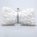 Most fashionable Satin Evening Handbags/ Clutches/ Purses with Flower