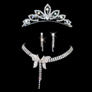 Crystal and Rhinestone Earring Necklace Tiara Set Wedding Bridal Jewelry Collection