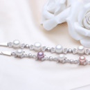 Elegant Multicolor 6.5 - 8.5mm Freshwater Off-Round Bridal Pearl Bracelet