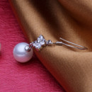 White 8 - 8.5mm Freshwater Round Bridal Pearl Earring Set