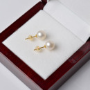 Affordable White/ Pink/ Purple Freshwater Natural Pearl Earring Set