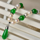 Gorgeous White 7 - 8mm Freshwater Off-Round Bridal Pearl Necklaces