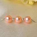 Discount White/ Pink 8 - 8.5mm Round Freshwater Natural Pearl Pendants
