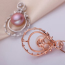 White/ Pink/ Purple Off-Round Freshwater Natural Pearl Pendants