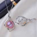 Purple/ White/ Pink Off-Round Freshwater Natural Pearl Pendants