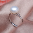Beautiful Pink/ White/ Purple 9 - 11mm Freshwater Off-Round Pearl Ring
