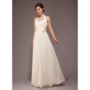 Formal and Elegant Halter Chiffon Floor Length A-Line Bridesmaid Dresses for Summer