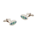 Oval Enamel Ornaments Mens' Cufflinks for Party/ Wedding/ Business