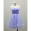 Affordable Cute Sweetheart Short Organza Homecoming/ Party Dresses
