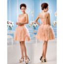 Designer Stylish A-Line Sweetheart Short Tiered Chiffon Homecoming Dresses