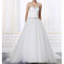 Attractive Ball Gown Sweetheart Tulle Wedding Dresses with Rhinestone