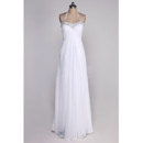 Discount Beaded Halter-Neck Floor Length Pleated Chiffon Wedding Dresses