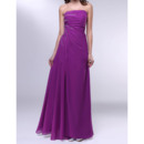 Stylish Beaded Embellished Chiffon Evening Dresses with Side Slit and Asymmetrical Draped Detail