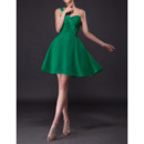 A-Line Appliques One Shoulder Short Chiffon Junior Homecoming Dresses with Ruched Bodice