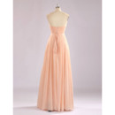 Pleated Bust And Skirt Evening Dresses