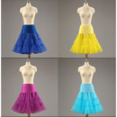Women's Candy Color Organza Knee Length Wedding Petticoats/ Skirts