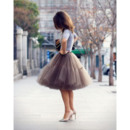 Women's Sexy Party A-Line Tulle Knee Length Skirts/ Wedding Petticoats
