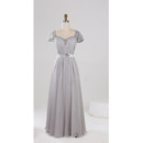 Elegant Sweetheart Pleated Chiffon Mother Dresses for Party with Cap Sleeves